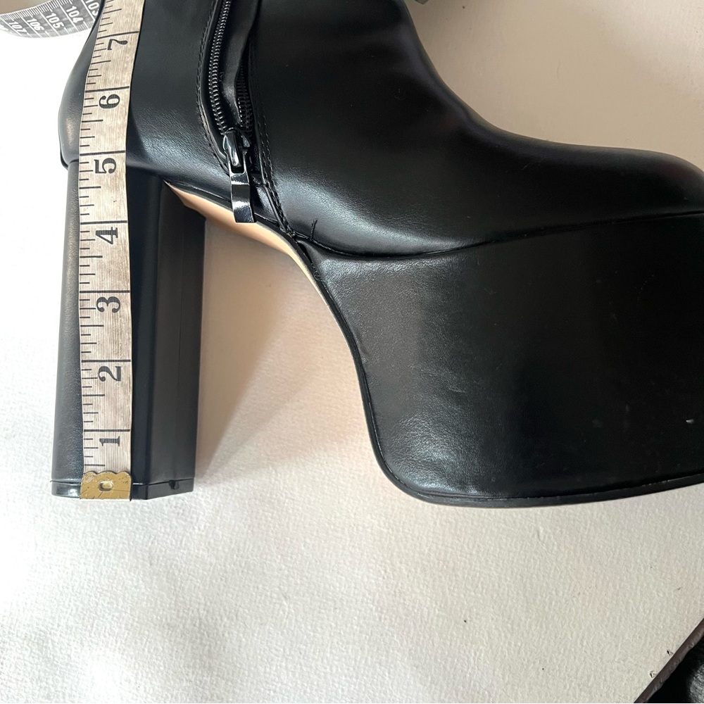 Black Platform Ankle Boots - Picture 4 of 5